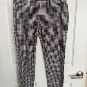 Michael Kors Houndstooth Pants in Black, White, and Pink